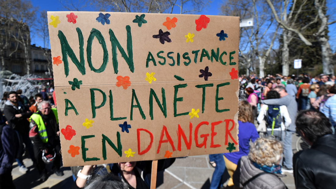 Une marche pour le climat en France en 2019.
